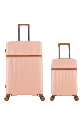 Valise cabine low-cost et valise grand volume (XS/L) Zermatt - 54,5/76,5 cm - Rose clair