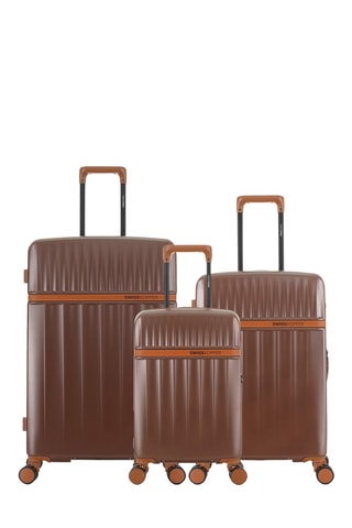 Set de 3 valises Zermatt (XS/M/L) - 54,5/67/76,5 cm - Marron