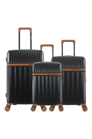 Set de 3 valises Zermatt (XS/S/M) - 54,5/59,5/67 cm - Noir