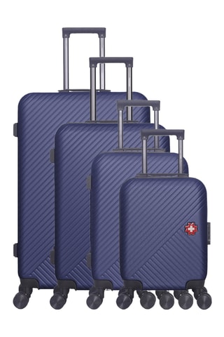 Set de 4 valises Spiez-M (XXS/S/M/L) - 46/55/65/75 cm - Bleu marine