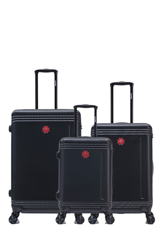 Set de 3 valises Gstaad (S/M/L) - 55/66/75 cm - Noir