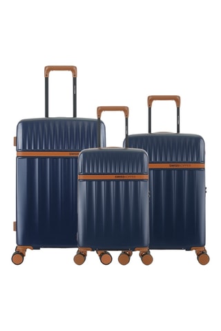 Set de 3 valises Zermatt (XS/S/M) - 54,5/59,5/67 cm - Bleu foncé