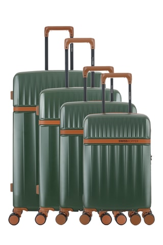 Set de 4 valises - Zermatt-O (XS/S/M/L) - 54,5/59,5/67/76,5 cm - Vert foncé