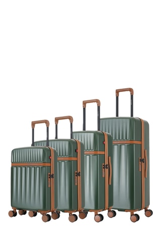 Set de 4 valises - Zermatt-O (XS/S/M/L) - 54,5/59,5/67/76,5 cm - Vert foncé