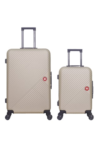 Valise cabine et valise grand volume Spiez (S/L) - 55/75 cm - Beige
