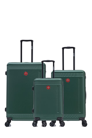 Set de 3 valises Gstaad (S/M/L) - 55/66/75 cm - Vert