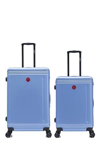 Valise semaine et valise grand volume Gstaad (M/L) - 66/75 cm - Bleu