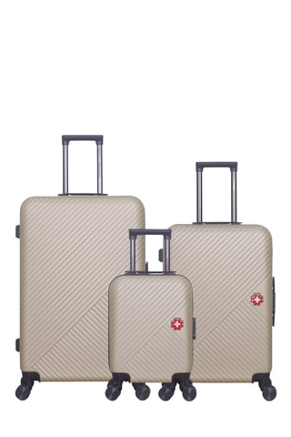 Set de 3 valises Spiez (XXS/M/L) - 46/65/75 cm - Beige