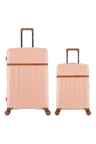Valise cabine et valise grand volume (S/L) Zermatt - 59,5/76,5 cm - Rose clair