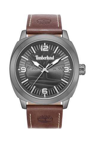 Leren Horloge - Bruin en Grijs