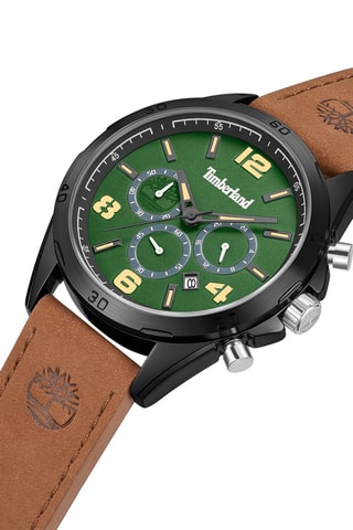 Leren Horloge - Chronograaf - Bruin en Zwart