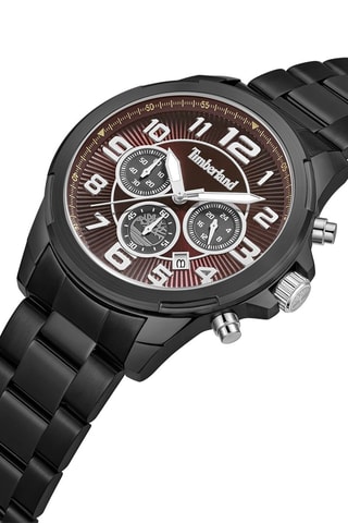 Montre en acier inoxydable - Chronographe - Noir