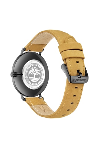 Leren Quartz Horloge - Beige en Zwart