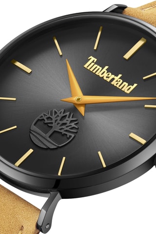 Leren Quartz Horloge - Beige en Zwart