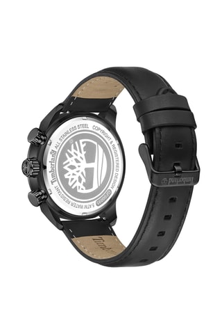 Montre à quartz en cuir - Noir