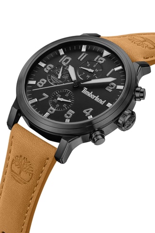 Leren Quartz Horloge - Bruin en Zwart