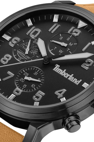 Leren Quartz Horloge - Bruin en Zwart