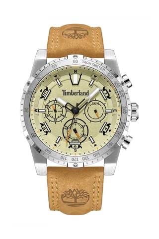 Montre à quartz - Beige et argenté