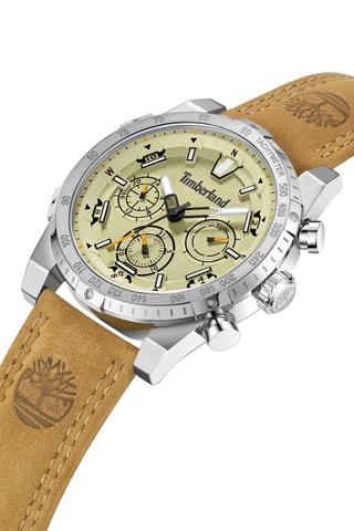 Montre à quartz - Beige et argenté