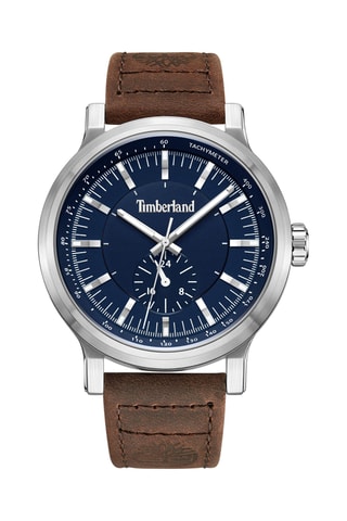 Leren Quartz Horloge - Bruin en Zilverkleurig