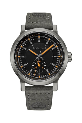 Leren Quartz Horloge - Grijs en Zilverkleurig