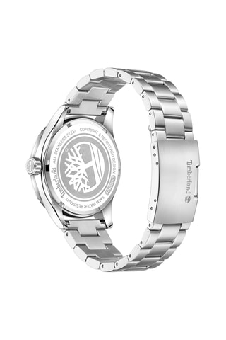 Stalen Quartz Horloge - Zilverkleurig en Blauw