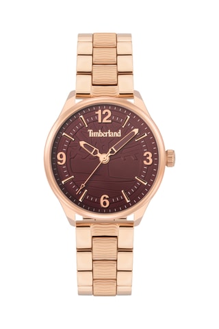 Stalen en Doublé Roségoud Quartz Horloge