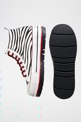 Baskets montantes plateformes - Multicolore