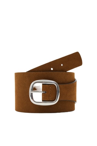 Ceinture en nubuck - Marron