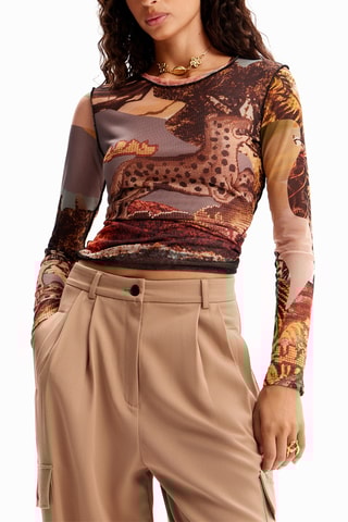 Pantalon wide legs - Beige