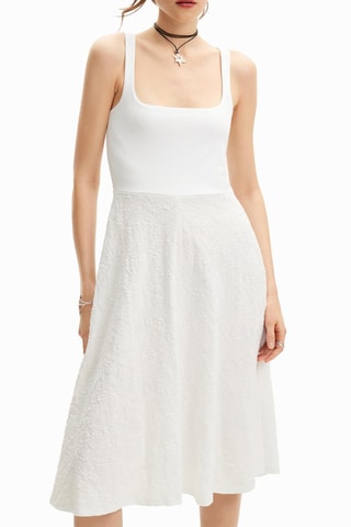 Robe midi - Blanc