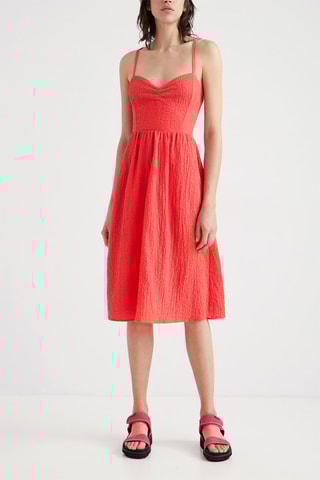 Robe midi - Corail