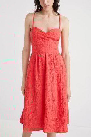 Robe midi - Corail