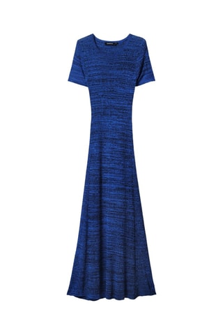 Robe midi - Bleu