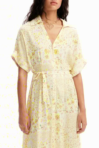 Robe chemise - Jaune