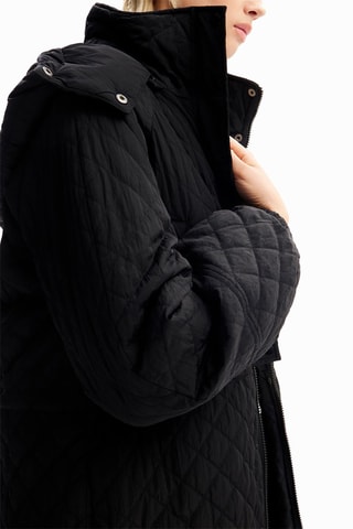 Doudoune à capuche - Noir