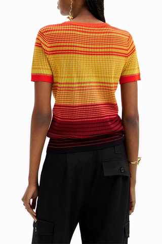 Top - Rouge et jaune