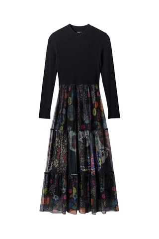 Robe trompe-l'œil - Noir