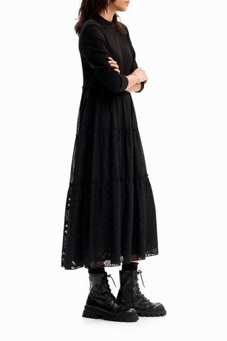 Robe trompe-l'œil - Noir