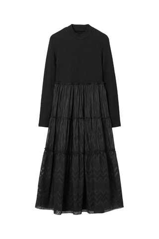 Robe trompe-l'œil - Noir