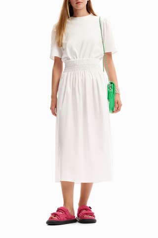 Robe midi - Blanc