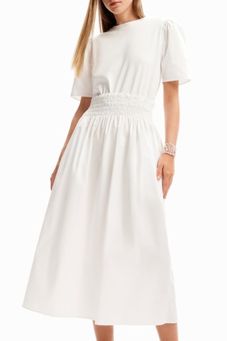 Robe midi - Blanc