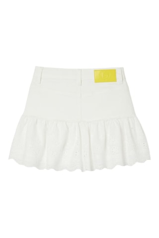 Jupe volantée - Blanc