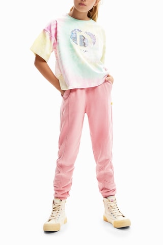 T-shirt tie and dye - Rose