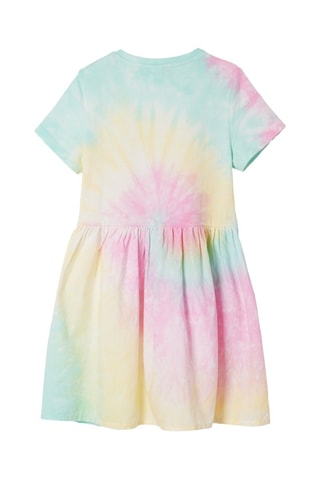 Robe tie and dye - Rose et vert clair