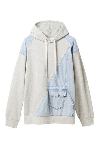 Pull à capuche - Gris chiné