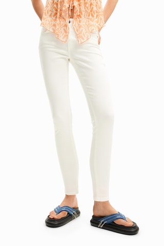 Pantalon slim - Blanc