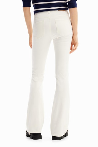 Pantalon flare - Blanc