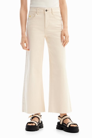 Jean wide legs - Beige