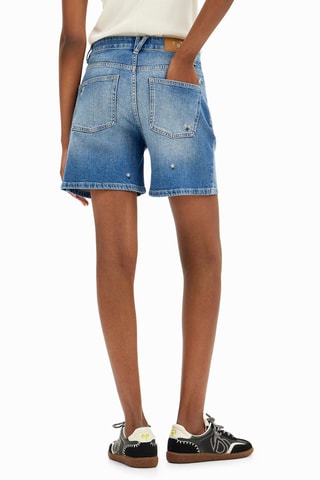 Short en jean - Bleu